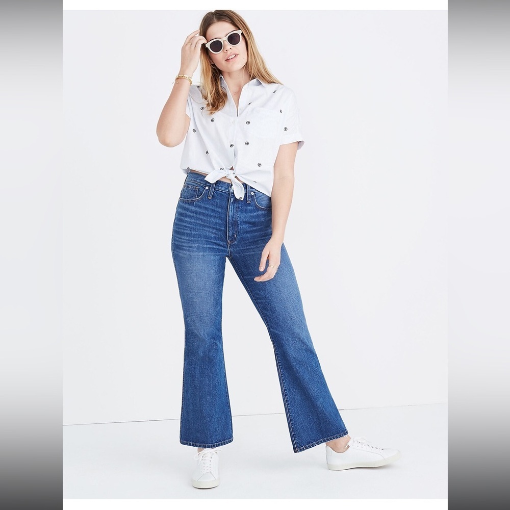 Madewell Rigid Flare Jeans Size 31 - Picture 1 of 9